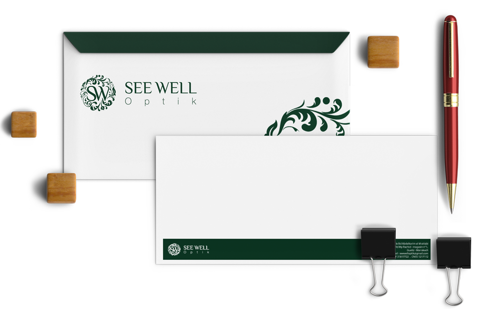 See well OPTIK Enveloppe- studio marrakech agency